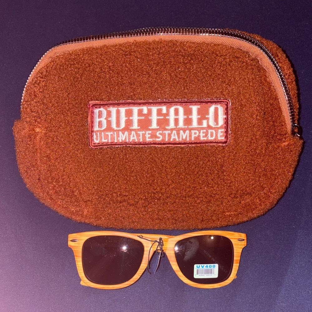 Buffalo Ultimate Stampede Fanny Pack/Belt Bag  & Free Buffalo Stampede Glasses